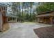 Backyard with the house and storage shed at 1245 Briar Hills Ne Dr, Atlanta, GA 30306