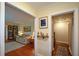 Inviting living room entrance showcasing hardwood floors and a glimpse of a cozy sitting area at 1245 Briar Hills Ne Dr, Atlanta, GA 30306
