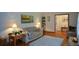 Cozy living room with hardwood floors, area rug, a comfortable couch, and neutral decor at 1245 Briar Hills Ne Dr, Atlanta, GA 30306