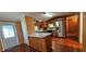 Functional kitchen with an island, stainless steel appliances, and ample storage space at 1406 High Sierra Dr, Lawrenceville, GA 30043