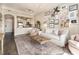 Open-concept living room with stylish decor, seamlessly connecting to the kitchen at 2277 Peachtree Rd # 503, Atlanta, GA 30309