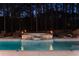 Backyard pool and hot tub, featuring deck lighting at 4031 Oak Forest Cir, Marietta, GA 30062