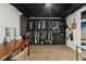 Spacious basement with custom closet organizer and a functional desk area at 2015 Chelton Se Way, Smyrna, GA 30080