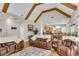 Cozy living room featuring vaulted ceilings and light-colored hardwood floors at 244 Cedar Ridge Way, Dallas, GA 30157