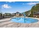 Community splash pad featuring water features with clubhouse in background at 244 Cedar Ridge Way, Dallas, GA 30157