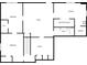 Basement floorplan showcasing the bedrooms, rooms, bathroom, laundry, and kitchen layout at 3110 Cambrian Ter, Austell, GA 30106