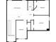 Second floor floorplan showcasing the bedrooms, bathroom, and hall layout at 3110 Cambrian Ter, Austell, GA 30106