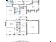 Combined floor plans illustrating the layout of both the first and second floors at 1550 Pine Creek Way, Woodstock, GA 30188