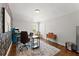 Spacious office with hardwood floors, desk, and accent wall at 1903 River Birch Ln, Atlanta, GA 30316