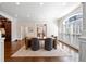 Bright dining room featuring hardwood floors, shutters, and elegant decor at 4620 Chattahoochee Se Xing, Marietta, GA 30067