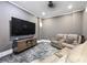 Home theater room with comfortable reclining seating and a large screen at 4620 Chattahoochee Se Xing, Marietta, GA 30067