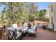 Inviting back deck with comfortable seating, perfect for outdoor relaxation and entertaining at 4249 Millside Walk, Smyrna, GA 30080