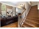 Inviting living room with fireplace and hardwood floors at 4249 Millside Walk, Smyrna, GA 30080