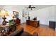 Comfortable office with hardwood floors and large desk at 3230 Munsey Ct, Cumming, GA 30041