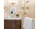 Updated bathroom with vanity, marble countertop, glass shower, and a soothing color scheme at 638 Cooledge Ne Ave, Atlanta, GA 30306