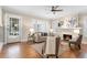 Cozy living room showcasing hardwood floors, fireplace and lots of natural light at 638 Cooledge Ne Ave, Atlanta, GA 30306