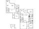 Detailed floorplan showcasing the layout of the home's first and second floors with dimensions at 2702 Wollerton St # 2702, Cumming, GA 30040