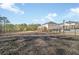 Large fenced-in dog park area with mulch and a view of the surrounding homes at 2020 Rivermont Way, Roswell, GA 30076