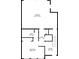 First floor floorplan featuring garage, bath, hall, bedroom and foyer at 2020 Rivermont Way, Roswell, GA 30076