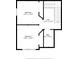 Upstairs layout of two bedrooms and a full bathroom at 429 Argonne Ter, Canton, GA 30115