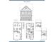 Detailed floor plan showcasing the home's layout, including multiple levels and room dimensions at 1250 Riverstone Rd, Jonesboro, GA 30238