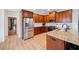 Modern kitchen featuring stainless steel appliances and granite countertops at 2442 Lower Union Hill Rd, Canton, GA 30115