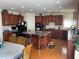 Well-appointed kitchen with central island, desk area, and lots of cabinet space at 2688 Autumn Ridge Ln, Lawrenceville, GA 30044