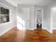 Bedroom with new hardwood floors and fresh paint at 1886 Hazelwood Se Dr, Marietta, GA 30067
