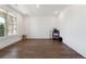 Minimalist office space with hardwood floors, recessed lighting, a window, and bright white walls at 3515 Montebello Pkwy, Cumming, GA 30028