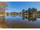 Scenic lake view showcasing the tranquil water and surrounding trees, adding natural beauty to the property at 4870 Odum View Ln, Cumming, GA 30040