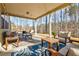 Inviting covered patio with stylish furniture, ideal for outdoor gatherings and relaxation at 4870 Odum View Ln, Cumming, GA 30040