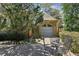Detached garage with a brick-paved patio at 710 E Northway Ln, Atlanta, GA 30342
