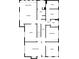 Detailed floor plan showcasing the layout of the kitchen, bedrooms, and living spaces at 2601 Semmes St, Atlanta, GA 30344