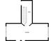 Detailed second floor plan showcasing the layout of a room and a hall with stairs at 2601 Semmes St, Atlanta, GA 30344