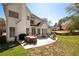 Beautiful backyard with patio, seating area, and lush greenery at 966 Laurel Springs Sw Ln, Marietta, GA 30064
