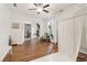 Versatile room with wood floors and ample natural light, perfect for a studio or extra living space at 1085 Grace Hadaway Ln, Lawrenceville, GA 30043