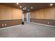 Finished basement features painted walls, drop ceiling, recessed lighting at 1514 Haven Crest Dr, Powder Springs, GA 30127