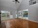 Large living room features hardwood floors, fireplace, cathedral ceiling, and plenty of natural light at 1514 Haven Crest Dr, Powder Springs, GA 30127