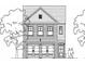Charming two-story brick home with a two-car garage and classic architectural details, flanked by mature trees at 1914 William Glen St, Dacula, GA 30019
