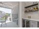 View of the balcony with an outdoor seating area and a bar at 312 Concord St, Alpharetta, GA 30009