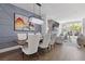 Chic dining area featuring a modern chandelier, hardwood floors, and stylish decor at 312 Concord St, Alpharetta, GA 30009