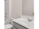 Bathroom with single sink vanity at 1099 Blue Juniper Cir, Loganville, GA 30052