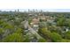 This is an aerial view of a commercial property, the Atlanta skyline, and a sports field at 1115 Martin Luther King Jr Sw Dr, Atlanta, GA 30314