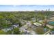 This is an aerial view of a commercial property, the Atlanta skyline, and a sports field at 1115 Martin Luther King Jr Sw Dr, Atlanta, GA 30314