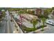 This is an aerial view of the Chick-fil-A restaurant building, parking lot, and surrounding greenery at 1115 Martin Luther King Jr Sw Dr, Atlanta, GA 30314