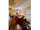 Dining room featuring hardwood floors, modern lighting and trim details at 698 Ira St, Atlanta, GA 30310