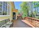 Exterior deck with views of the backyard at 865 Mount Katahdin Trl, Johns Creek, GA 30022
