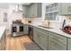 Modern kitchen featuring stainless steel appliances and a bright window over the sink at 2876 Wendwood Dr, Marietta, GA 30062