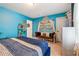 Bright bedroom with a charming canopy daybed and soft, inviting textiles at 3613 Lake Estates Way, Atlanta, GA 30349