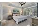 Spacious bedroom features a ceiling fan and a large window for plenty of natural light at 3636 Habersham Nw Rd # 2103, Atlanta, GA 30305